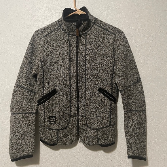 66 NORTH ICELAND Wool Blend Fleece LinedZip Up SZ S